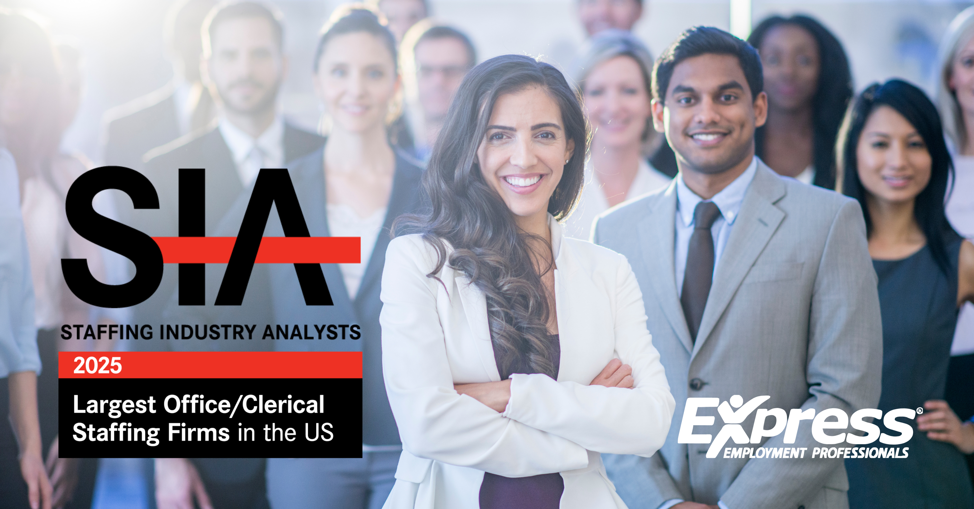 Express named #1 Largest Office/Clerical Staffing Firm in the US by Staffing Industry Analysts!